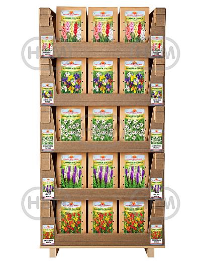 Sum. Colour Col.: Five display boxes (5x14)