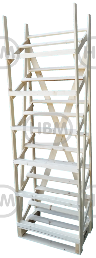 6 Layer wood Rack (Empty)