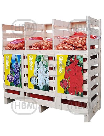 3 Segment palletbox Gladiolus 1 (x120 bags) x 120