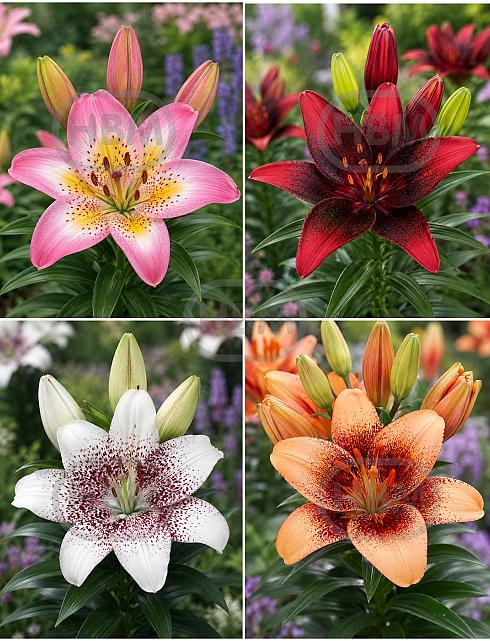 S32 Lilium Asiatic Bi-color B  (4x30) x 60